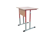 Парта одноместная регулируемая по высоте столешницы на плоскоовальной трубе